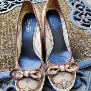 Coach sweetie wedge shoes